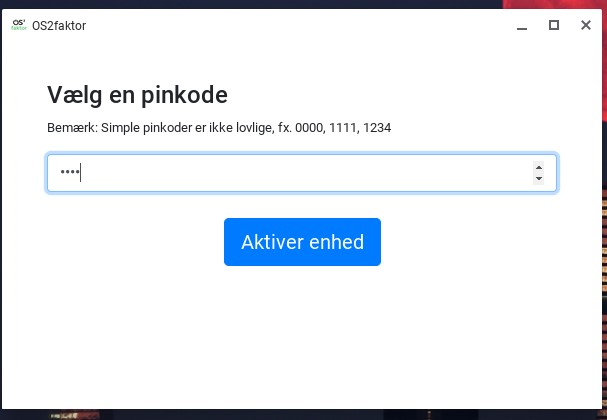 Vælg PIN-kode