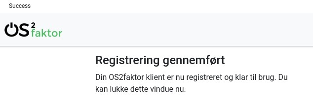 OS2faktor er aktiveret