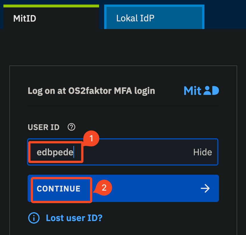 MitID-login