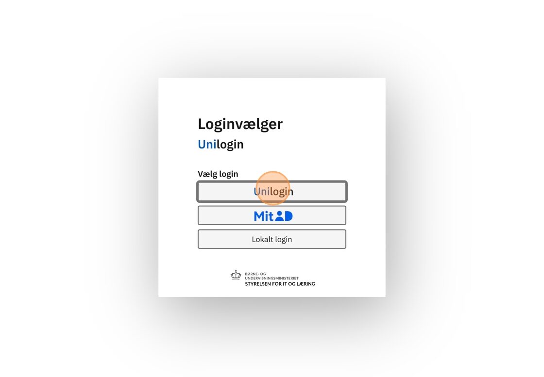 Unilogin-valget er markeret