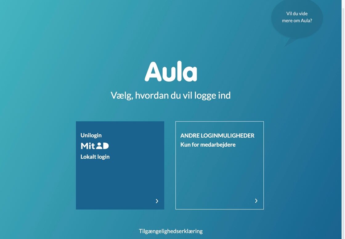 Aulas forside