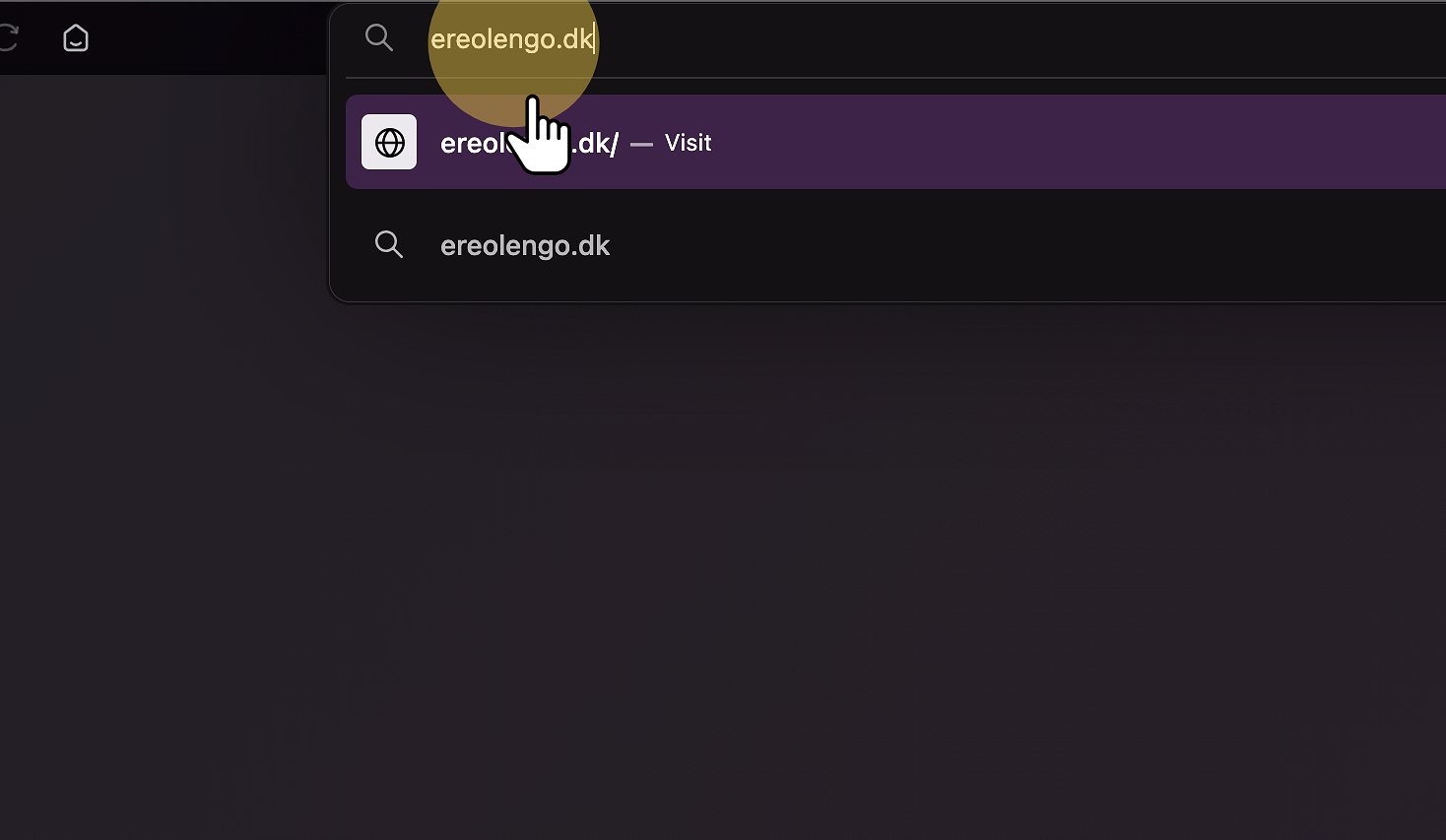 Indtast ereolengo.dk
