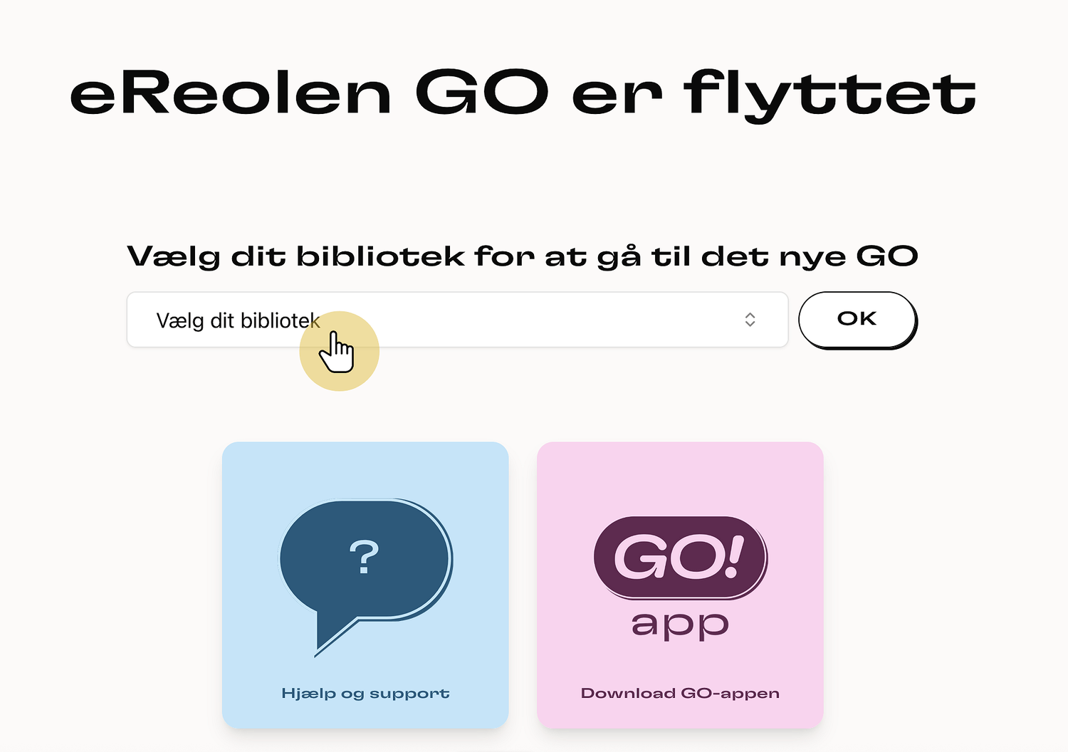 Vælg dit bibliotek